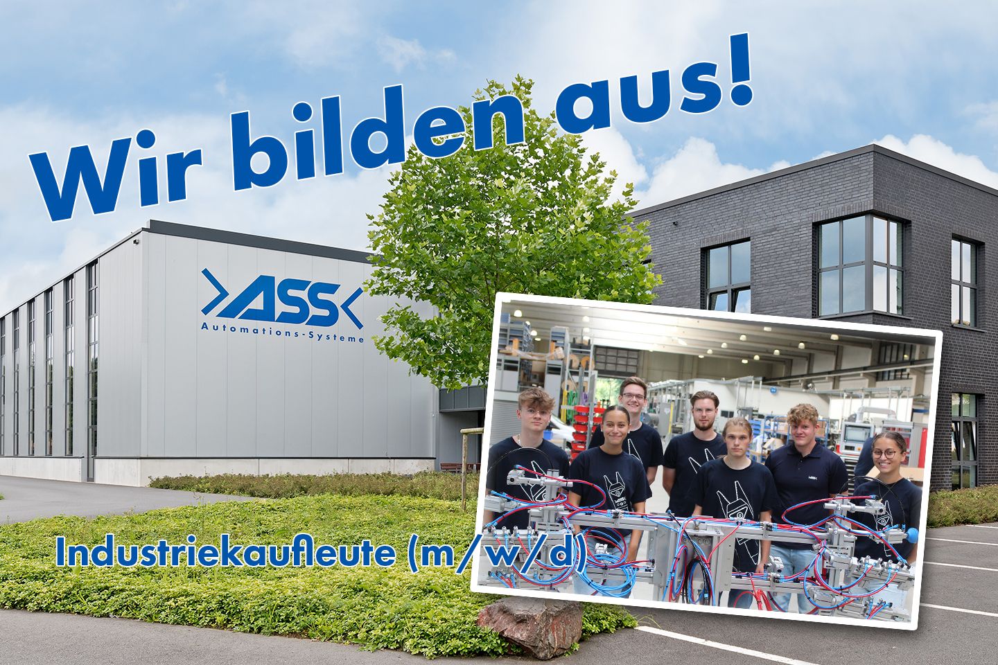 Die ASS Maschinenbau GmbH in 51491 Overath bildet auch 2024 aus: Industriekaufleute (m/w/d)